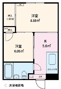 中野区江原町のマンションの間取り