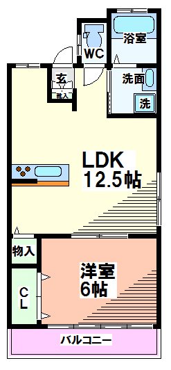 国立市富士見台のマンションの間取り