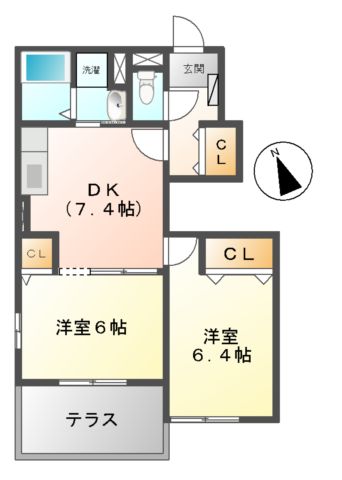 ベルシュプール　Ｂ棟の間取り