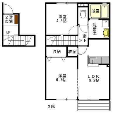 タカダハイツの間取り