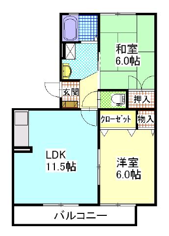 メゾン桂花の間取り