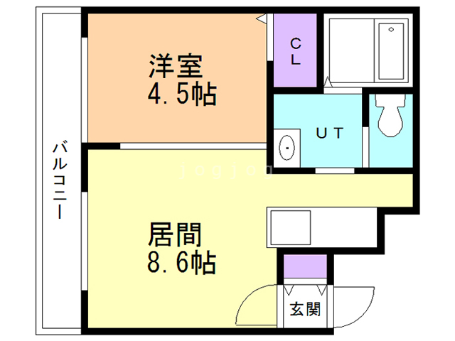 エヴァンスコート南３条の間取り