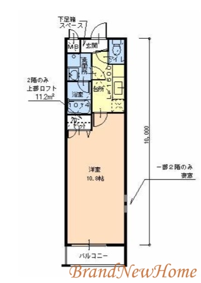 堺市堺区老松町のアパートの間取り