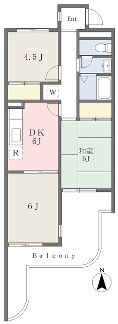 千葉市花見川区幕張本郷のマンションの間取り