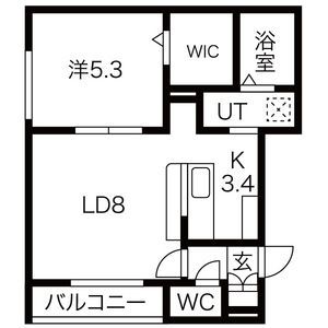 LUCIAS　a(ルシアス　エー)の間取り