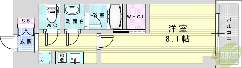 ザ・パークハビオ塚本の間取り