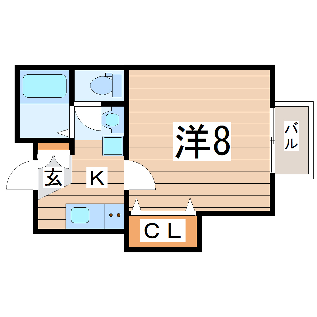 アスコット蒲町の間取り