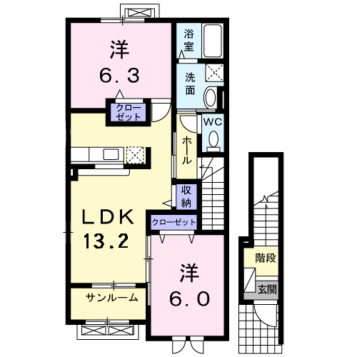 【DK・エリタージュの間取り】