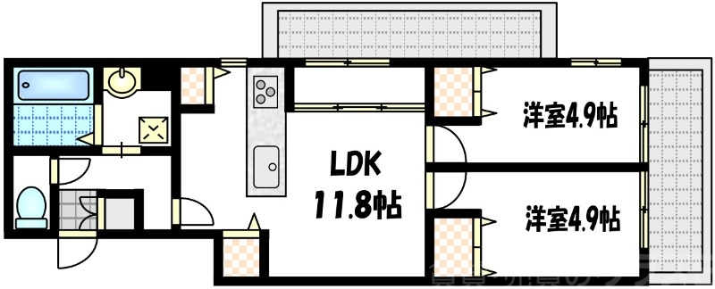 グランディールA&NIIの間取り