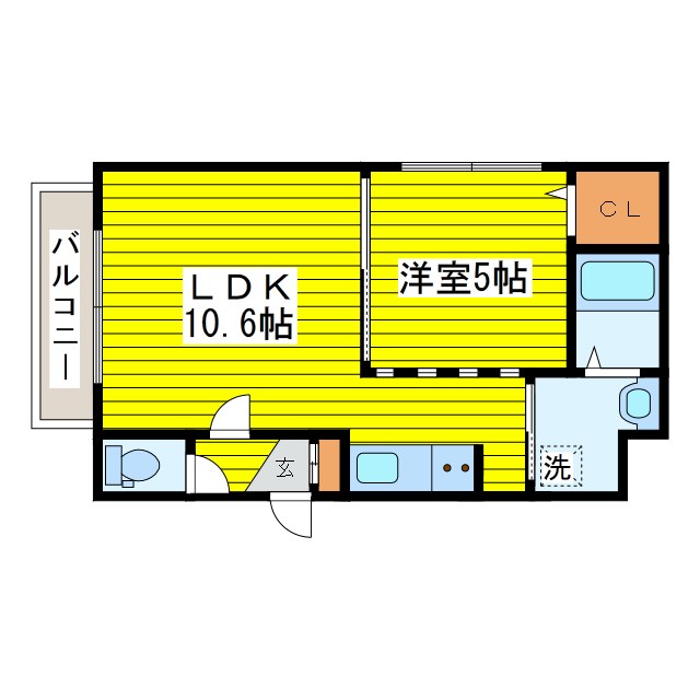 【札幌市東区北三十二条東のマンションの間取り】