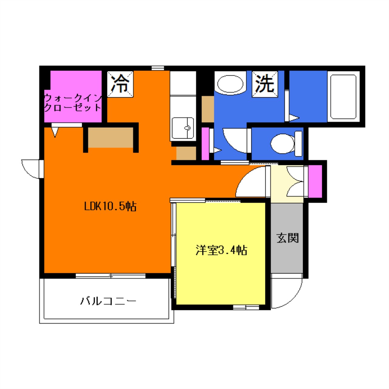 サンテラスIの間取り