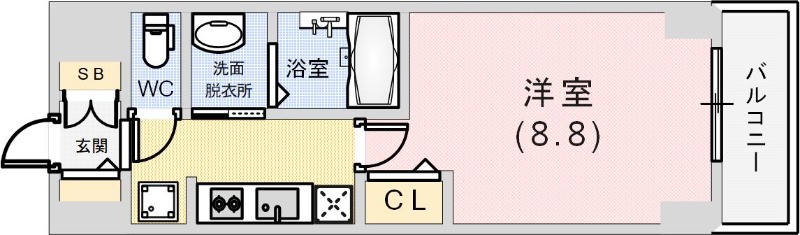 MJC神戸ハーバーウエストの間取り