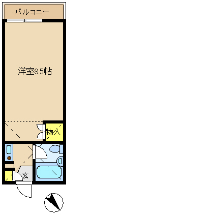 指扇ハイツの間取り