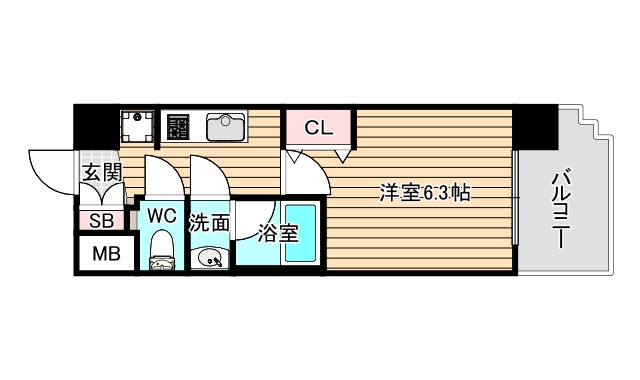 プレサンス神崎川ファインブレスの間取り