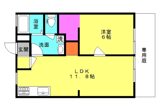 【サンシティ北池Ａ棟の間取り】