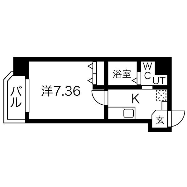 大阪市住之江区粉浜のマンションの間取り