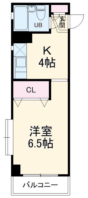 川崎市中原区丸子通のマンションの間取り