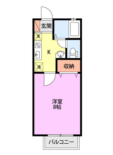 グリーンハイツ程島の間取り