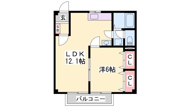 たつの市龍野町末政のアパートの間取り