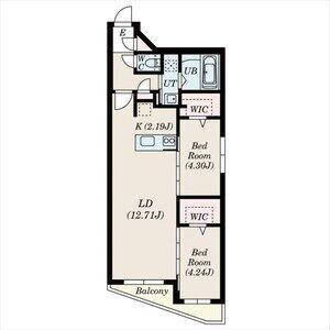 Ｄｉｏｒｅ　Ｒｅｓｉｄｅｎｃｅ　Ｓａｐｐｏｒｏの間取り