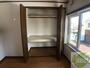 収納　寝室の収納です。部屋がすっきり片付きます。