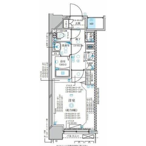 ディアレイシャス名古屋太閤通IIIの間取り