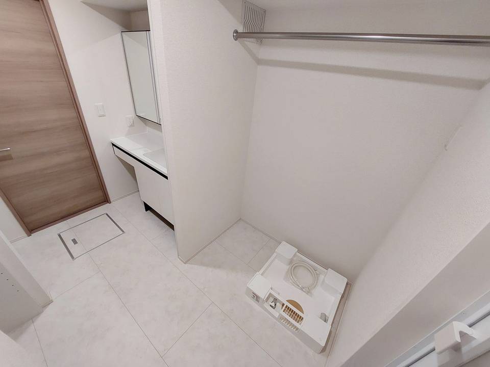 洗面設備　洗濯機置場