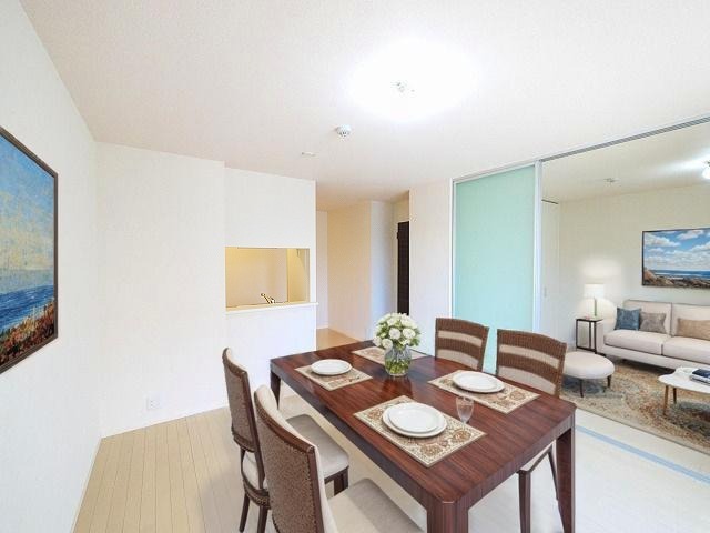 居室・リビング　CGで家具等を配置したもので家具等は含まれません