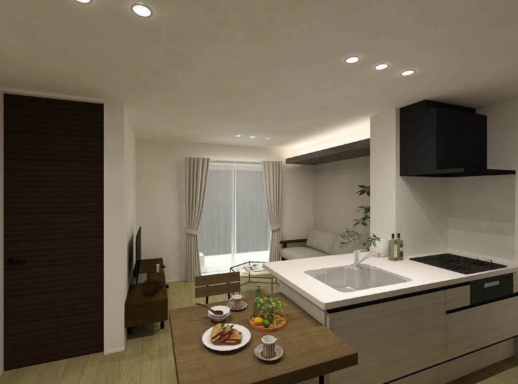 その他部屋・スペース　完成予想図／家具等は配置のイメージで物件に付属しておりません