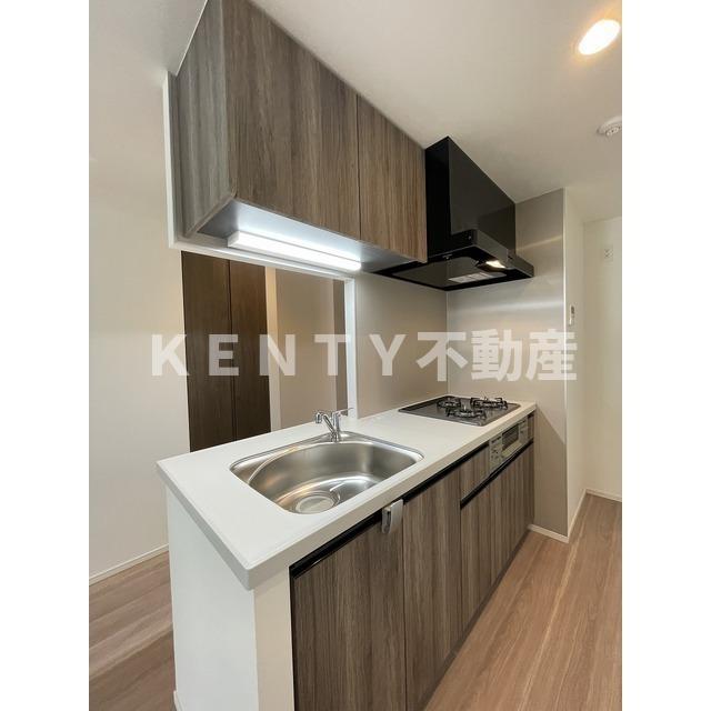 キッチン　コンパクトなキッチンで掃除もラクラク