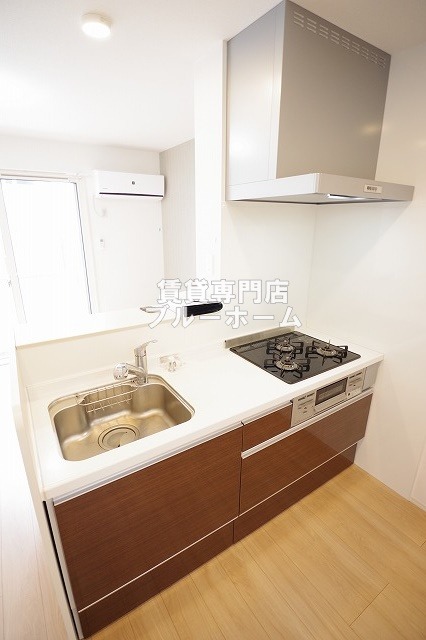 キッチン　３口コンロのカウンターキッチン！