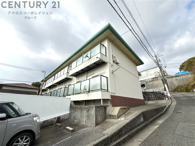 建物外観　防犯カメラ付きでセキュリティ面も安心です。