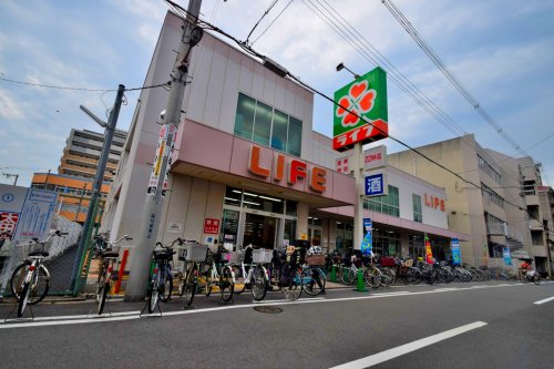 スーパー　ライフ 新深江店（スーパー）まで424m