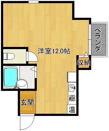 サンビレッジA棟の間取り
