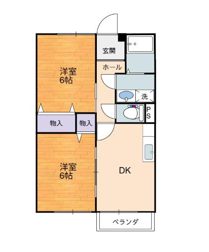 アドバンスメントナカハタAの間取り
