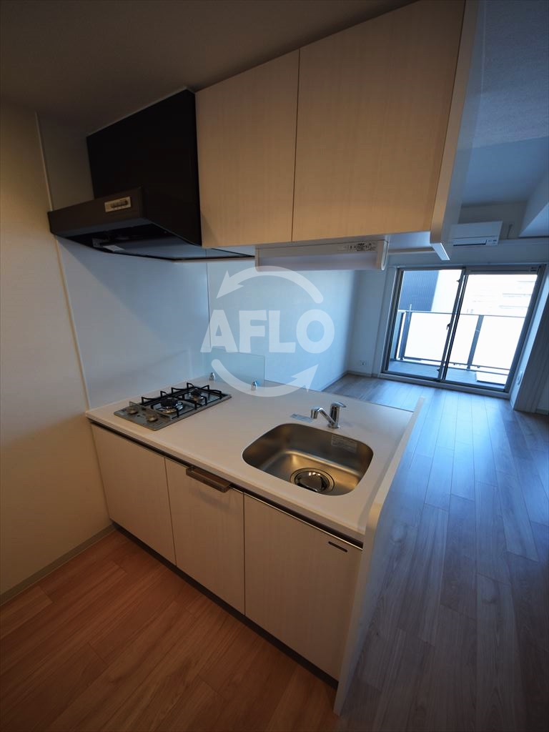 キッチン　プレサンス京町堀ノース　ガス２口コンロシステムキッチン