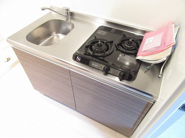 キッチン　ガス２口キッチン