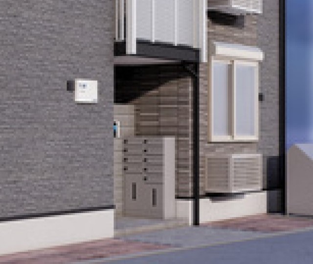 エントランス　エントランス部分完成予想図