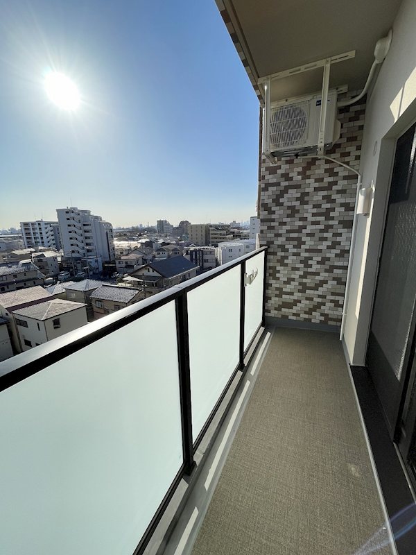 バルコニー　南向き（同間取り6Fのお部屋です）