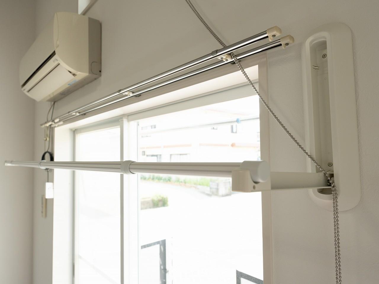 その他　室内物干し完備