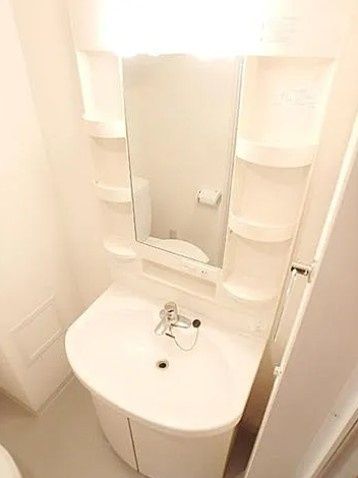 洗面設備　別タイプ部屋です。雰囲気や色味の参考としてご確認ください。