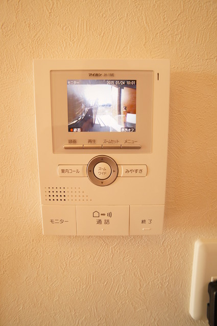 セキュリティ　訪問者が確認できて安心です。