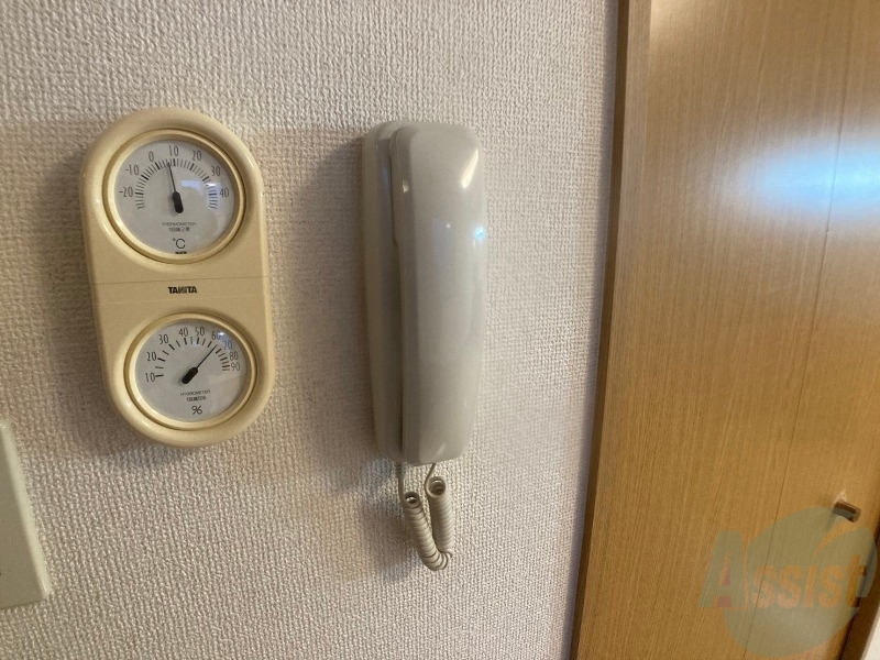 セキュリティ　インターホンは通話ができるので急な訪問があっても安心です。