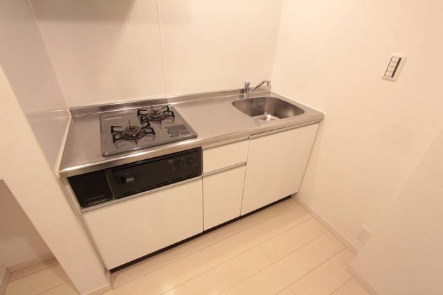 キッチン　２口コンロのキッチンです