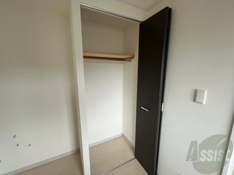 収納　洋室にはクローゼットがあるのですっきり片付きそうです。