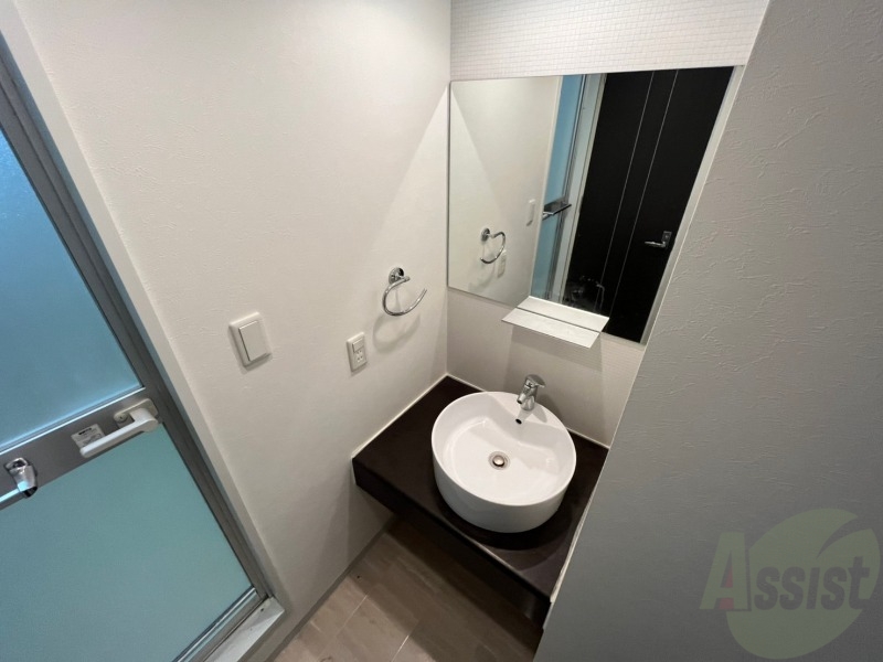 洗面設備　お洒落で清潔感のある洗面化粧台になっております！