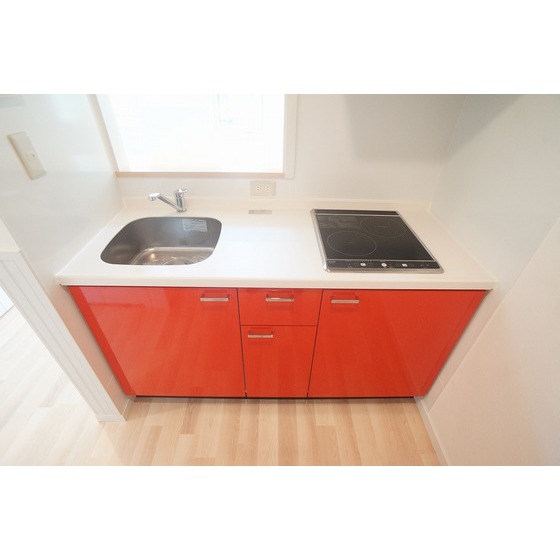 キッチン　２口ＩＨコンロ付システムキッチン