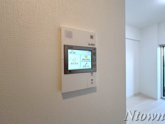 セキュリティ　モニター付きです