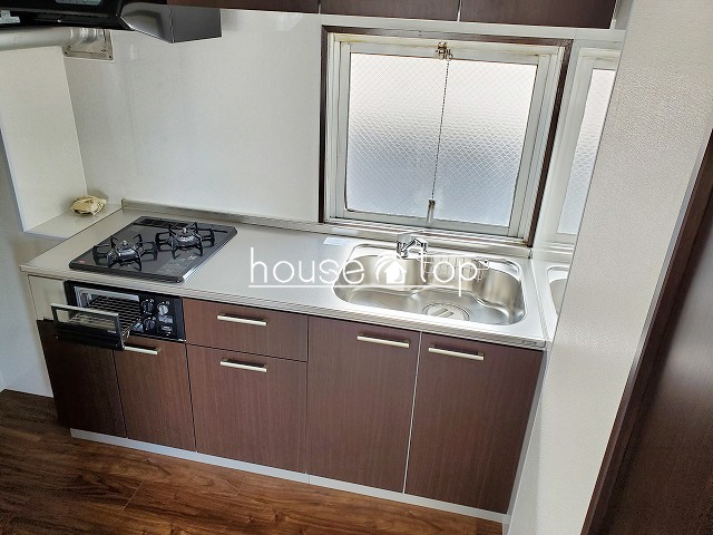 キッチン　2口コンロ付システムキッチン