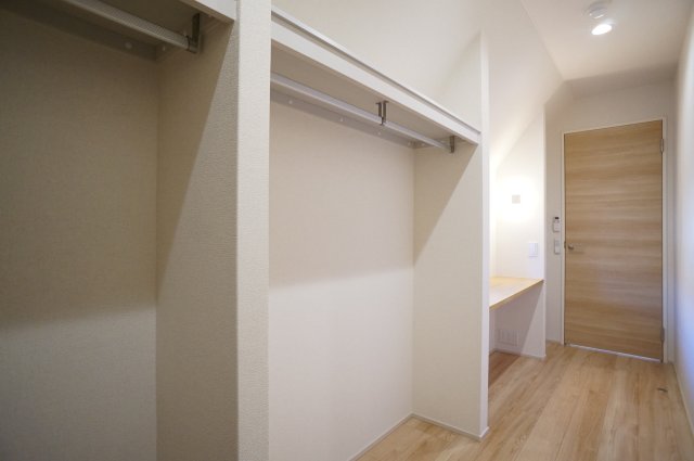 収納　大容量のウォークインクローゼット